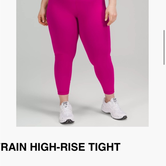lululemon Wunder Train High Rise Tight Ripened Raspberry - Picture 2 of 4